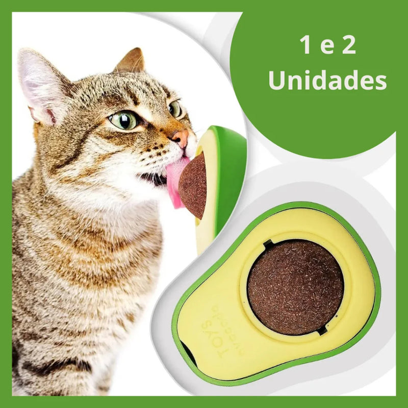 Abacate De Brinquedo Para Gatos Com Erva Natural para Gato