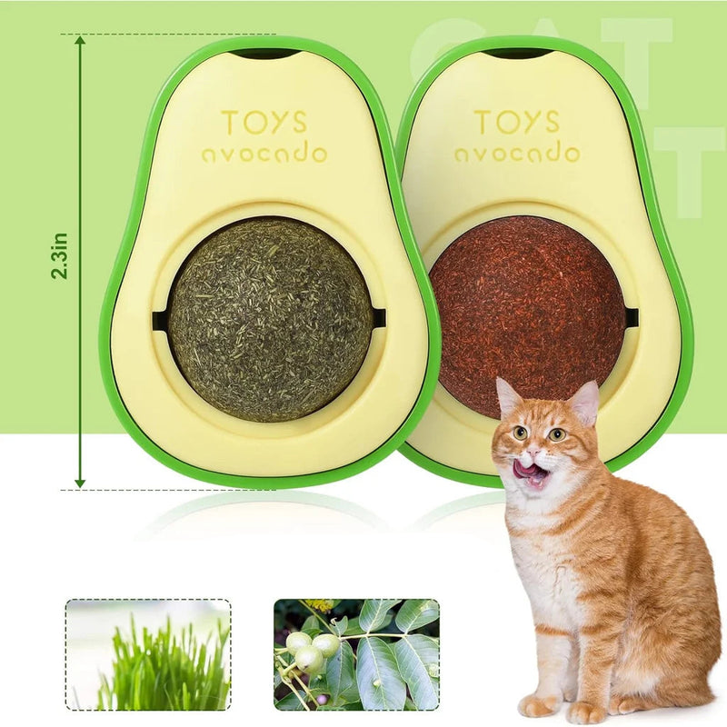 Abacate De Brinquedo Para Gatos Com Erva Natural para Gato